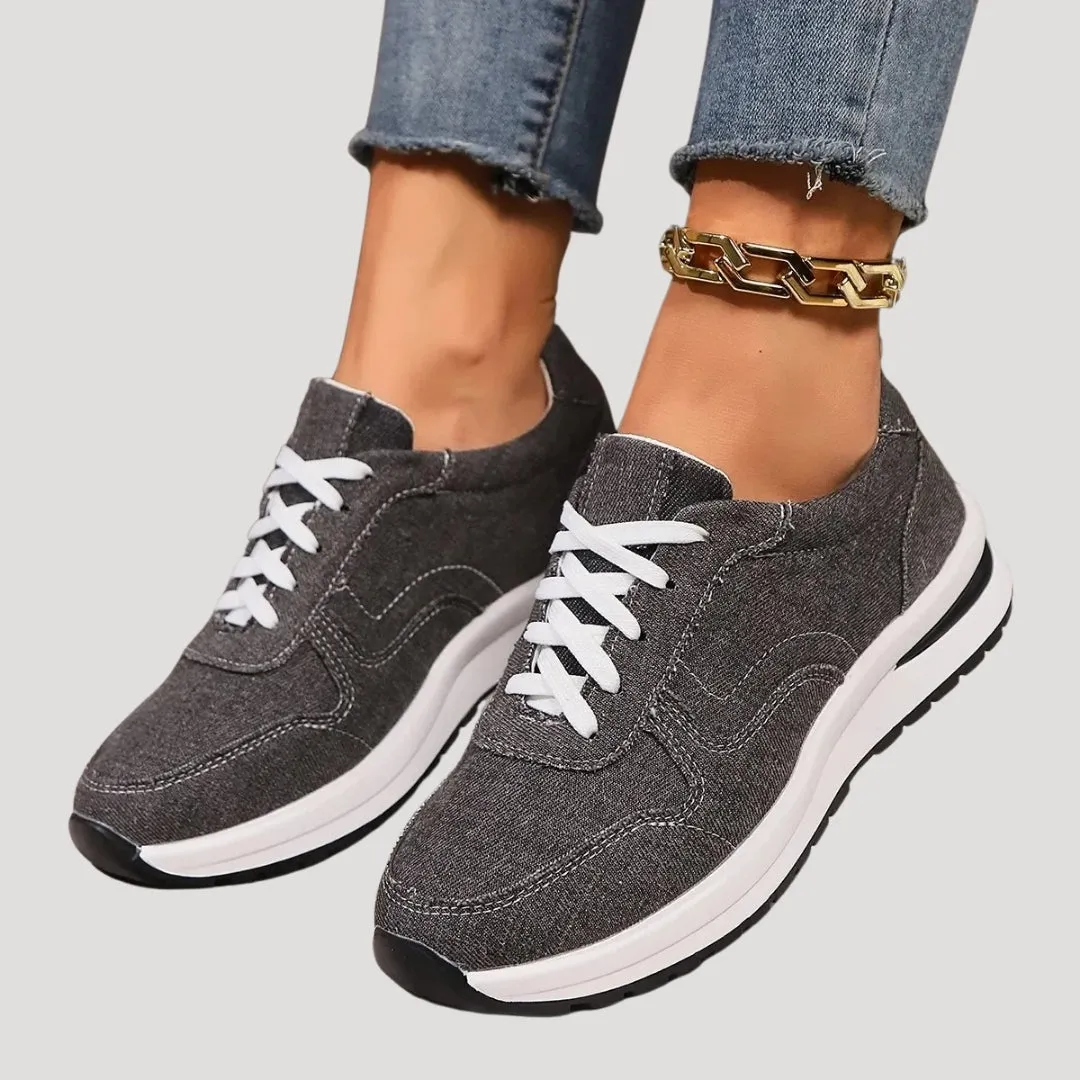 Casual Sneakers – Denim Fabric – Everyday Street Style