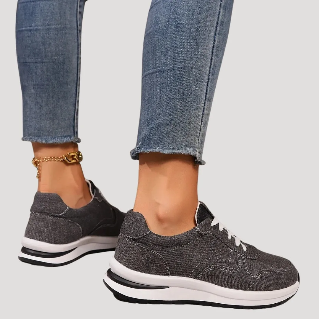 Casual Sneakers – Denim Fabric – Everyday Street Style