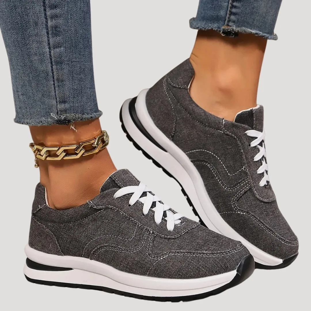 Casual Sneakers – Denim Fabric – Everyday Street Style