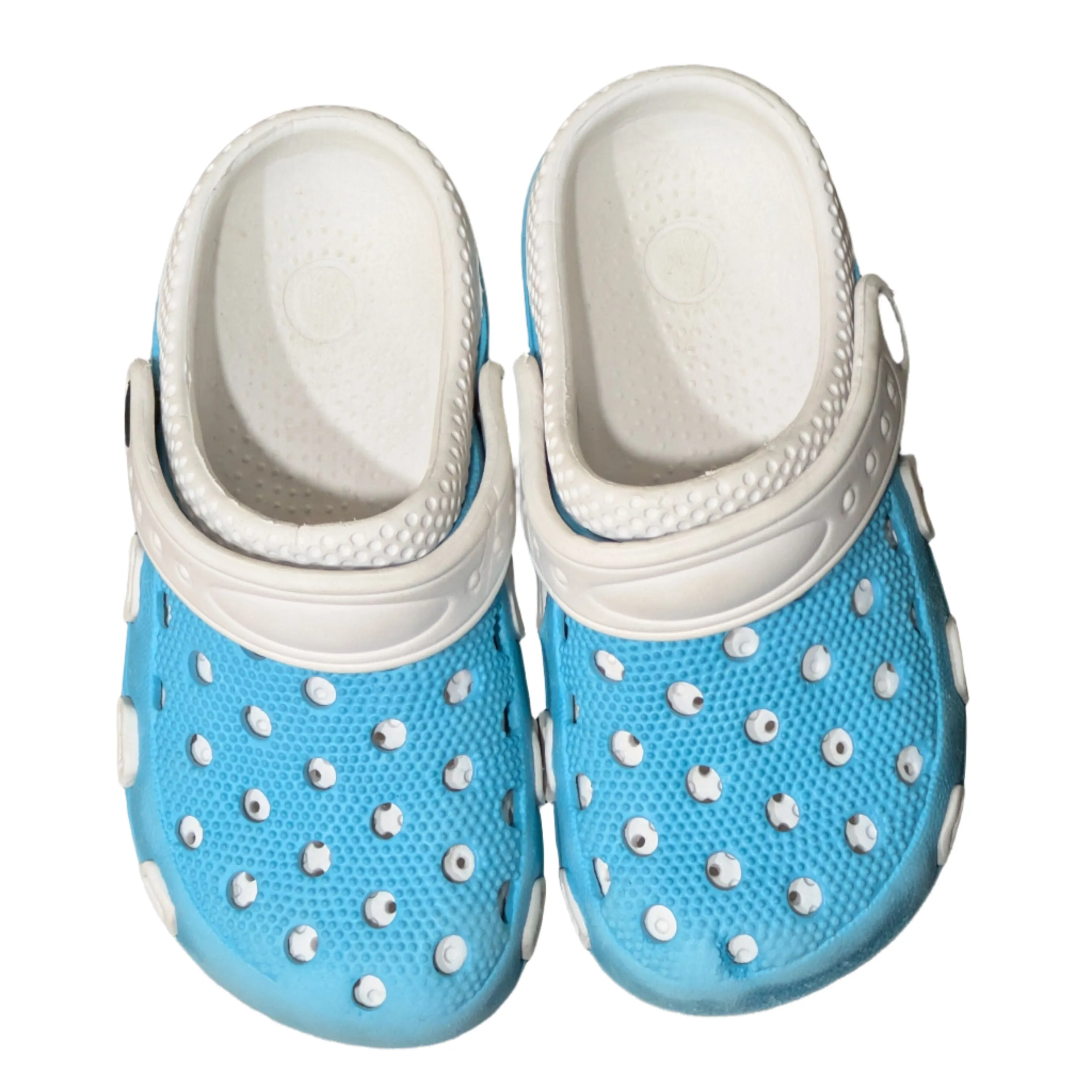 CB Home & Style Kids Clogs Unisex Garden Clog Garden Shoe Slippers (Blue/White)