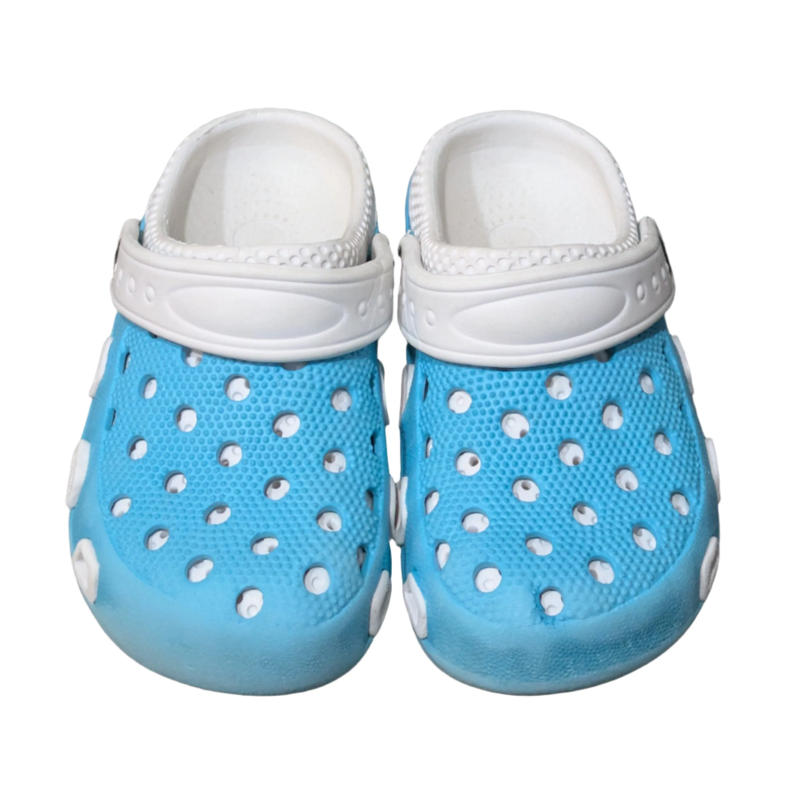 CB Home & Style Kids Clogs Unisex Garden Clog Garden Shoe Slippers (Blue/White)