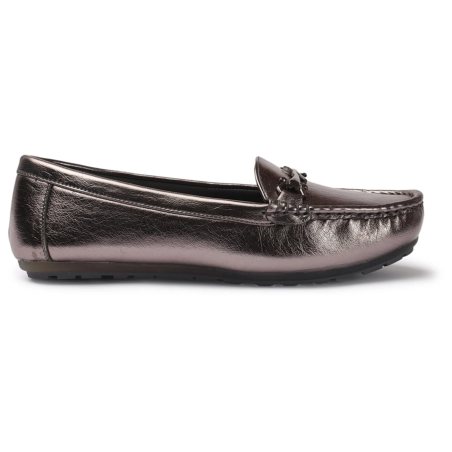 Chic & Elegant Textured Loafers With Cushioned Footbed