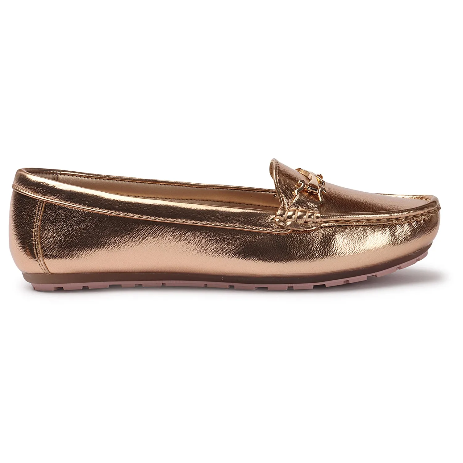 Chic & Elegant Textured Loafers With Cushioned Footbed