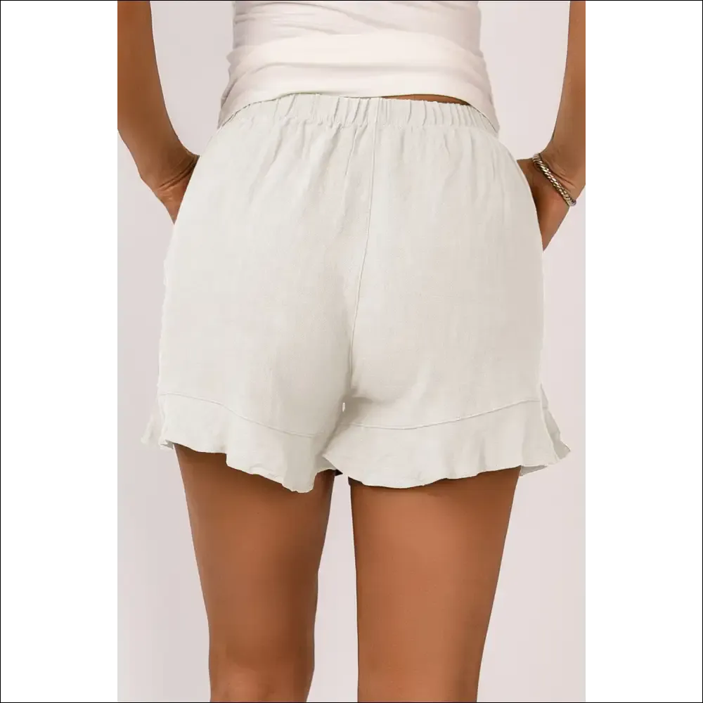 Chic Elastic Waist Pocketed Shorts for Women