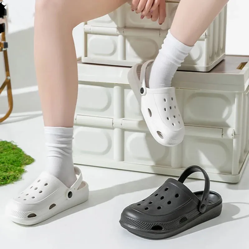 Clogs Women Sandals Summer Casual EVA Lightweight Outdoor Women's Shoes Anti Slip Thick Sole Beach Slides Casual Garden Shoes