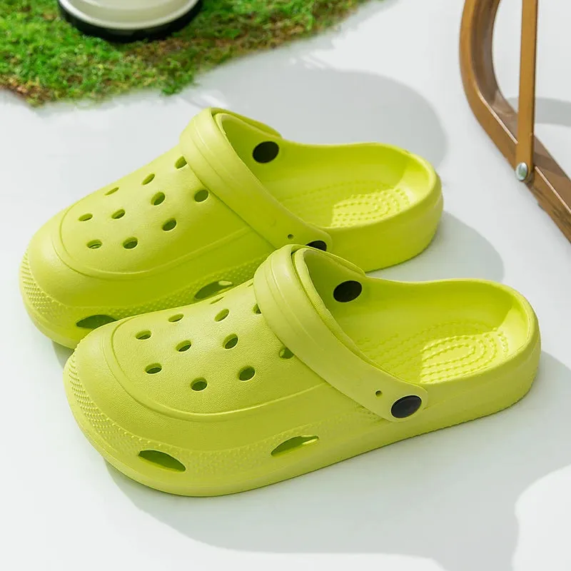 Clogs Women Sandals Summer Casual EVA Lightweight Outdoor Women's Shoes Anti Slip Thick Sole Beach Slides Casual Garden Shoes