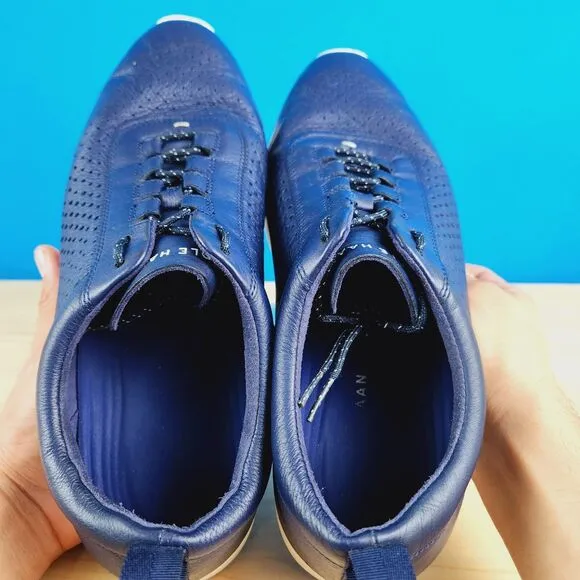Cole Haan Original Grand Sport Performance Mens 11‎ Blue Leather Casual Sneakers