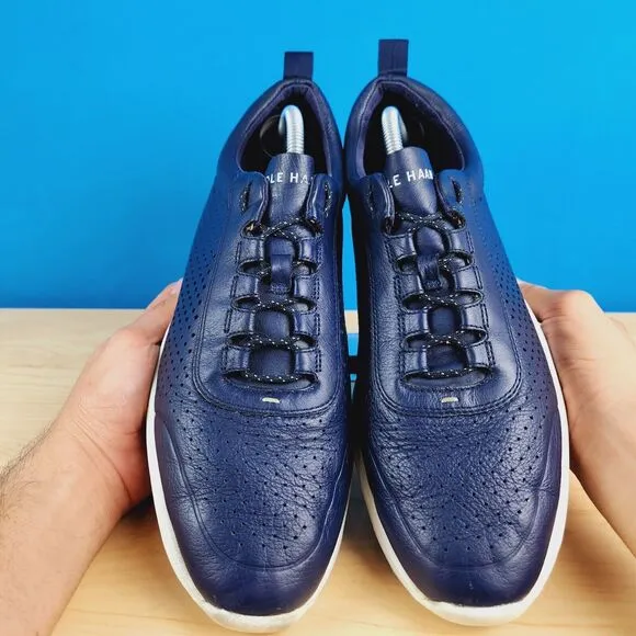 Cole Haan Original Grand Sport Performance Mens 11‎ Blue Leather Casual Sneakers