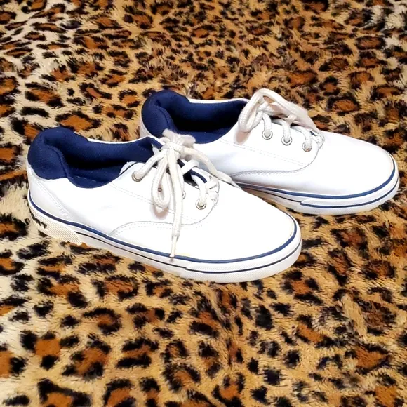 COPY - Polo Sport White Leather Lace Up Sneakers 1.5Y