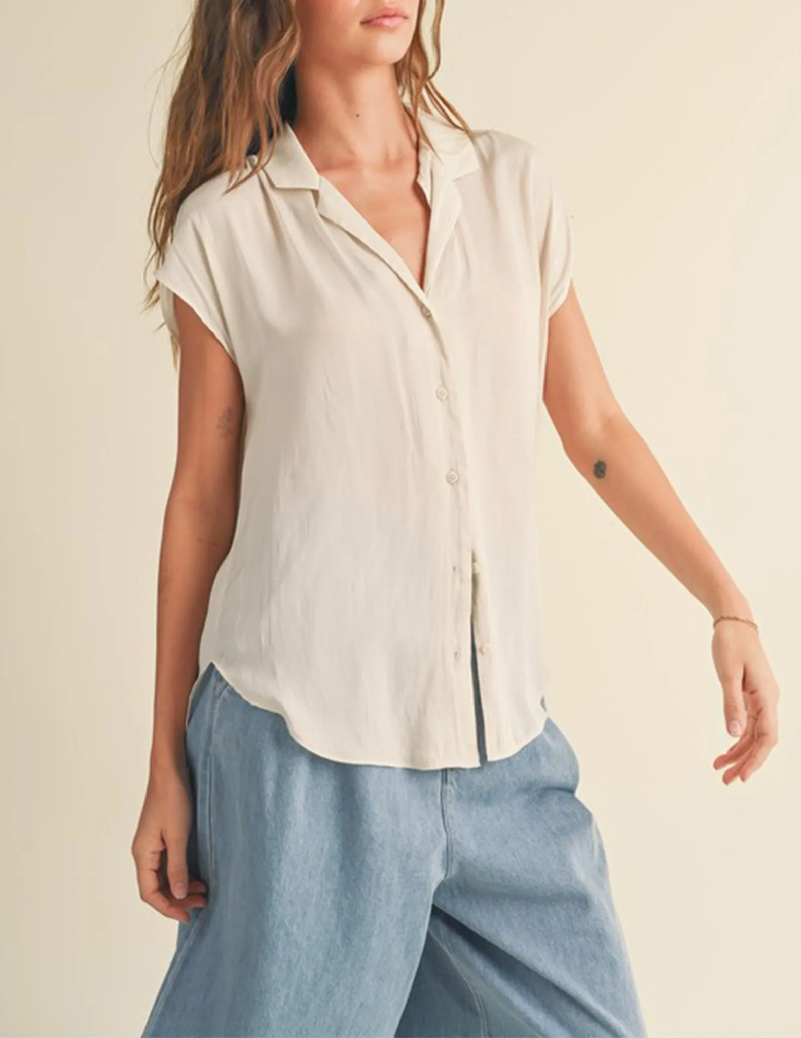 Delilah Silken Button Blouse