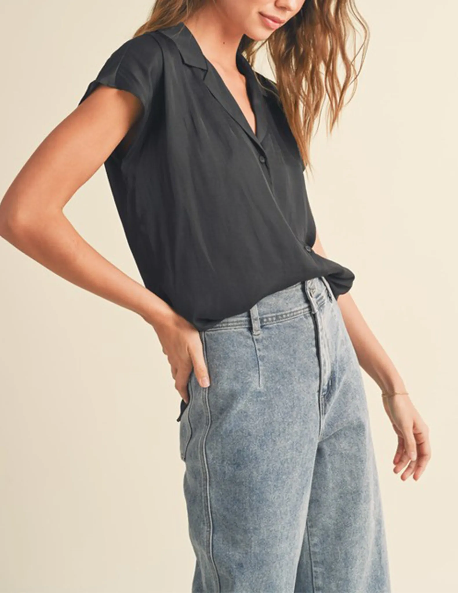 Delilah Silken Button Blouse