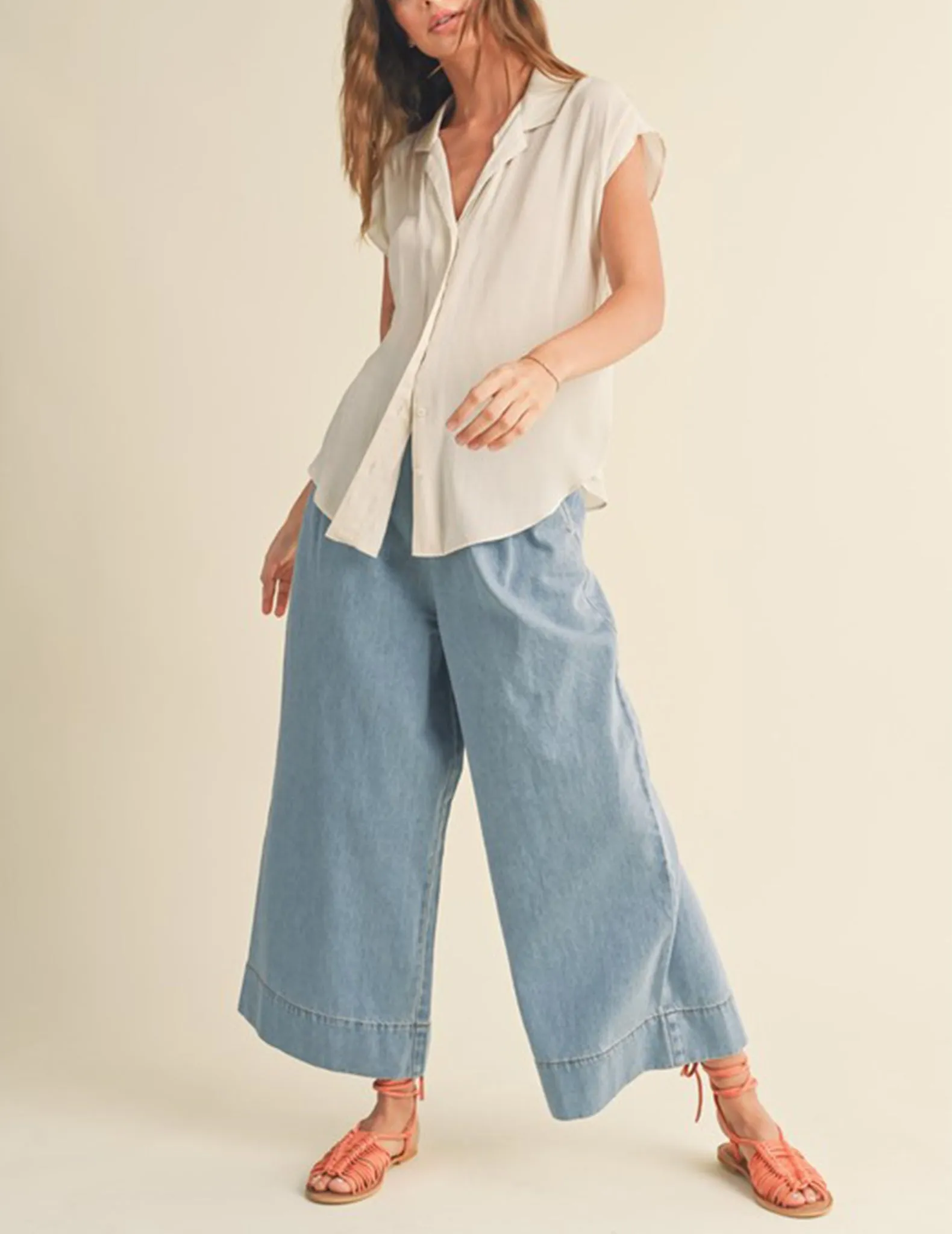 Delilah Silken Button Blouse