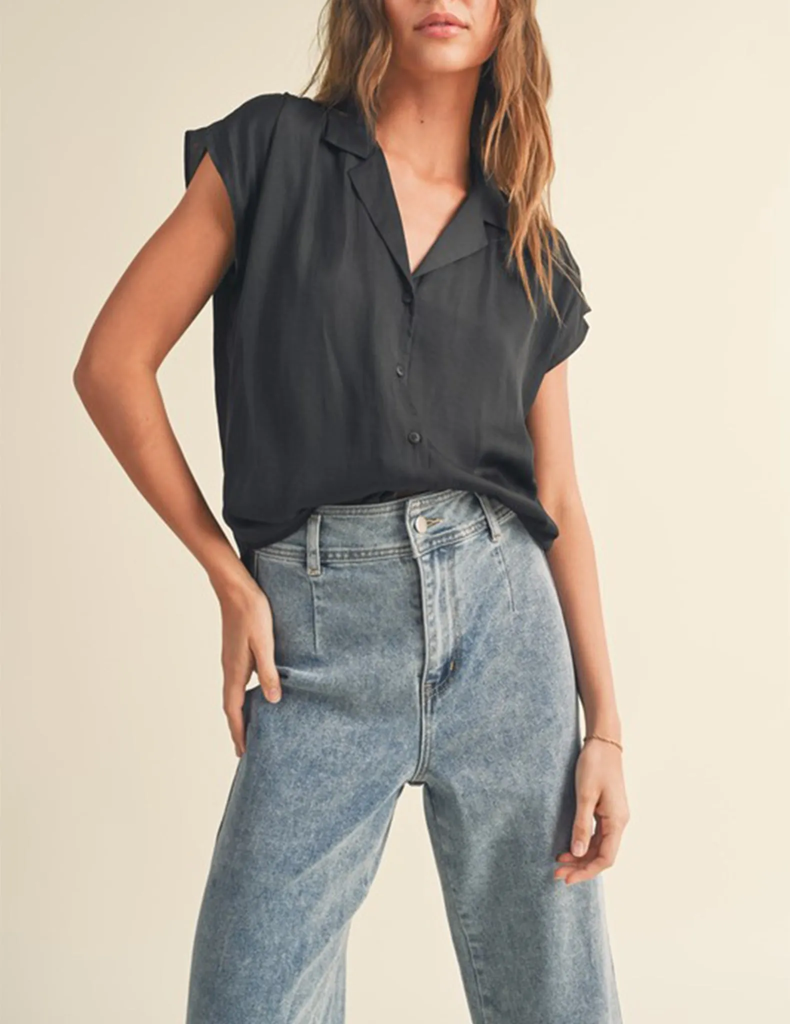 Delilah Silken Button Blouse