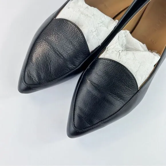 Everlane The Modern Piont Leather Loafers Flat Slip On Italy In Black Size US 6