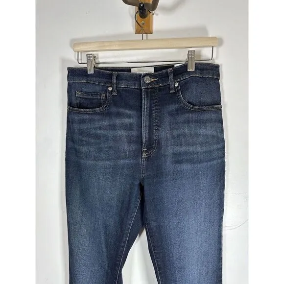 Everlane The High-Rise Skinny Jean Ankle 26 Medium Blue Wash