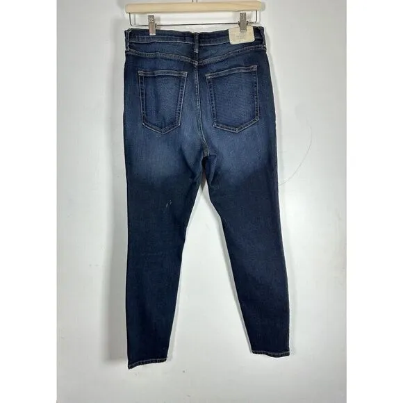 Everlane The High-Rise Skinny Jean Ankle 26 Medium Blue Wash