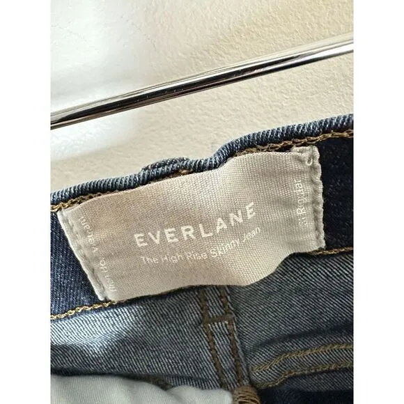Everlane The High-Rise Skinny Jean Ankle 26 Medium Blue Wash