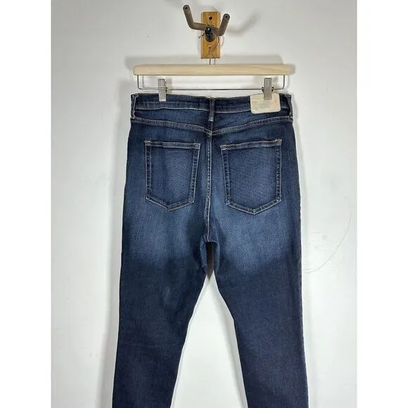 Everlane The High-Rise Skinny Jean Ankle 26 Medium Blue Wash