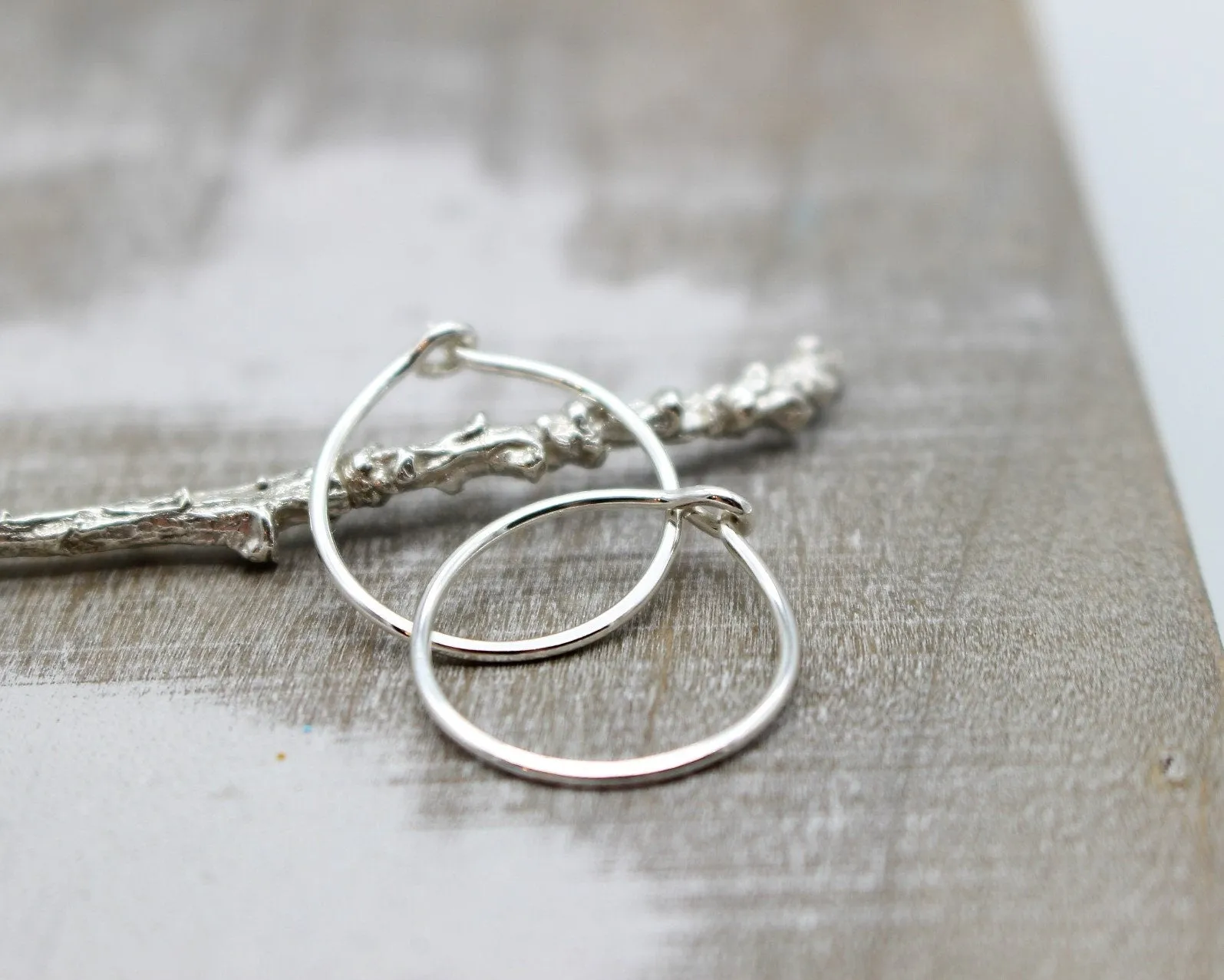 Everyday Sterling silver hoop earrings