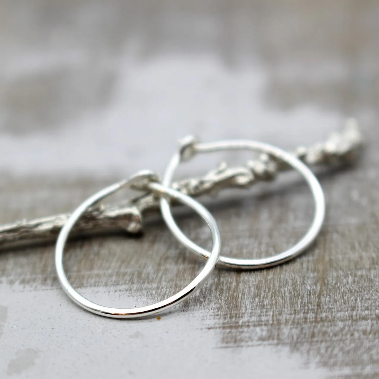 Everyday Sterling silver hoop earrings
