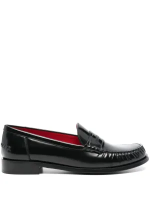 Ferragamo Pre-Owned debossed-logo leather loafers