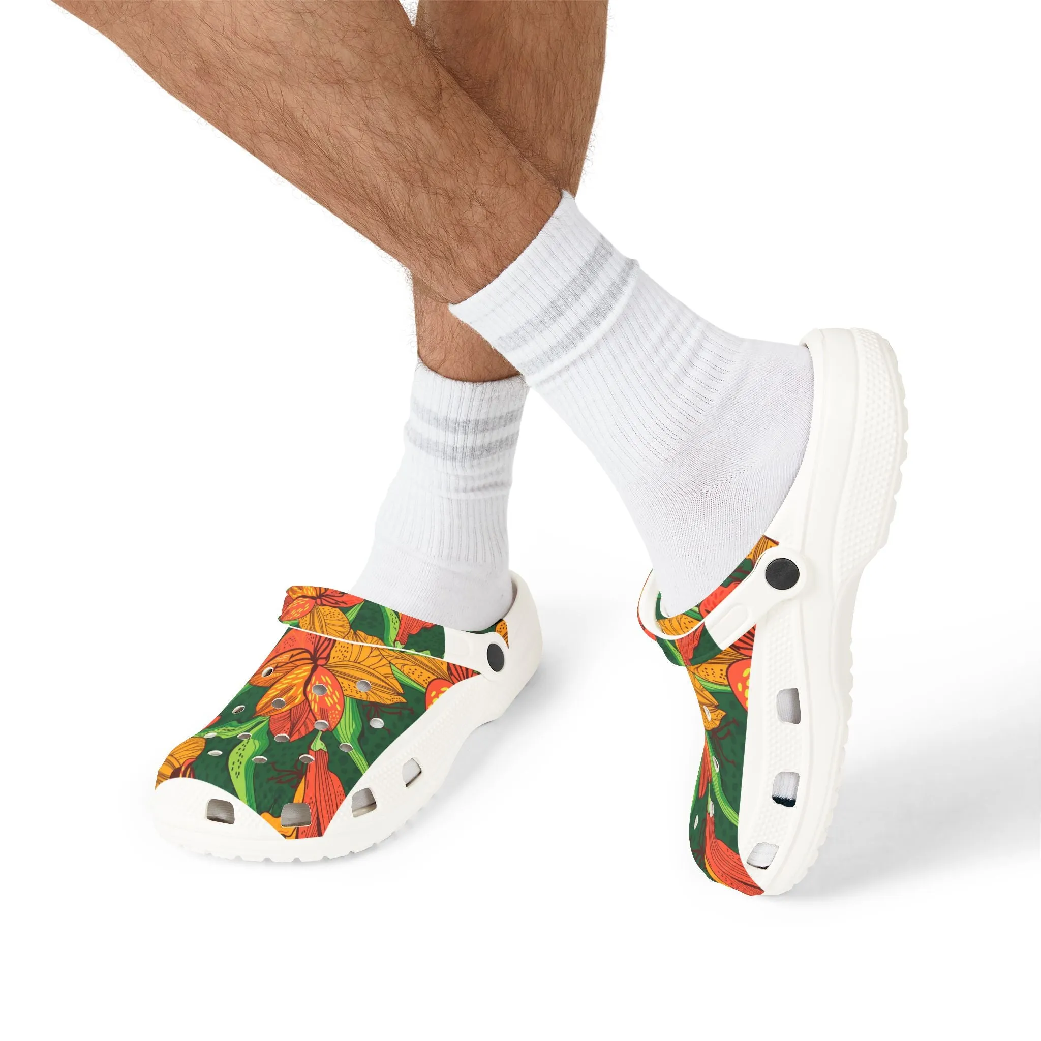 Floral EVA Foam Rubber Shoes - Comfortable Garden Clogs for Spring & Summer
