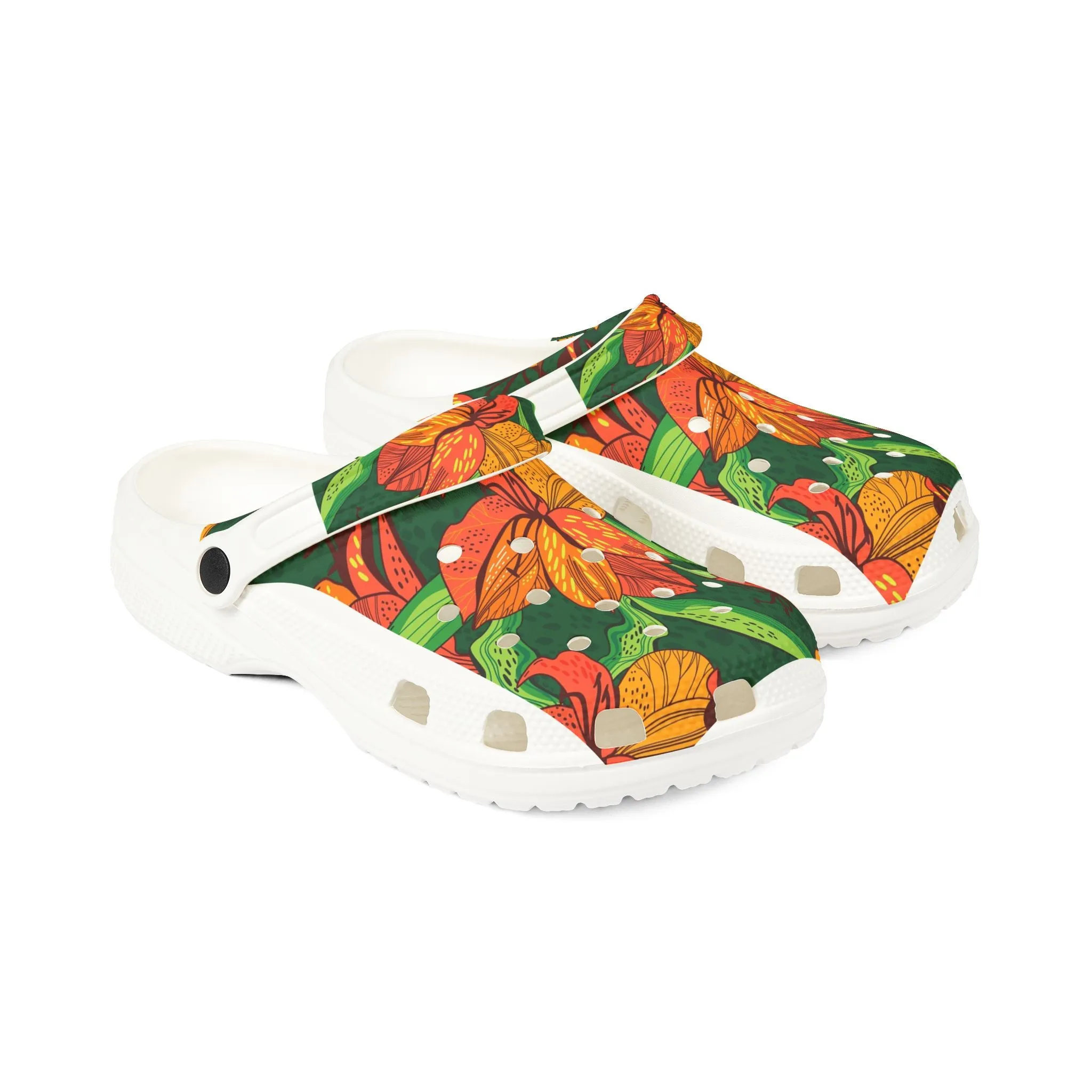 Floral EVA Foam Rubber Shoes - Comfortable Garden Clogs for Spring & Summer
