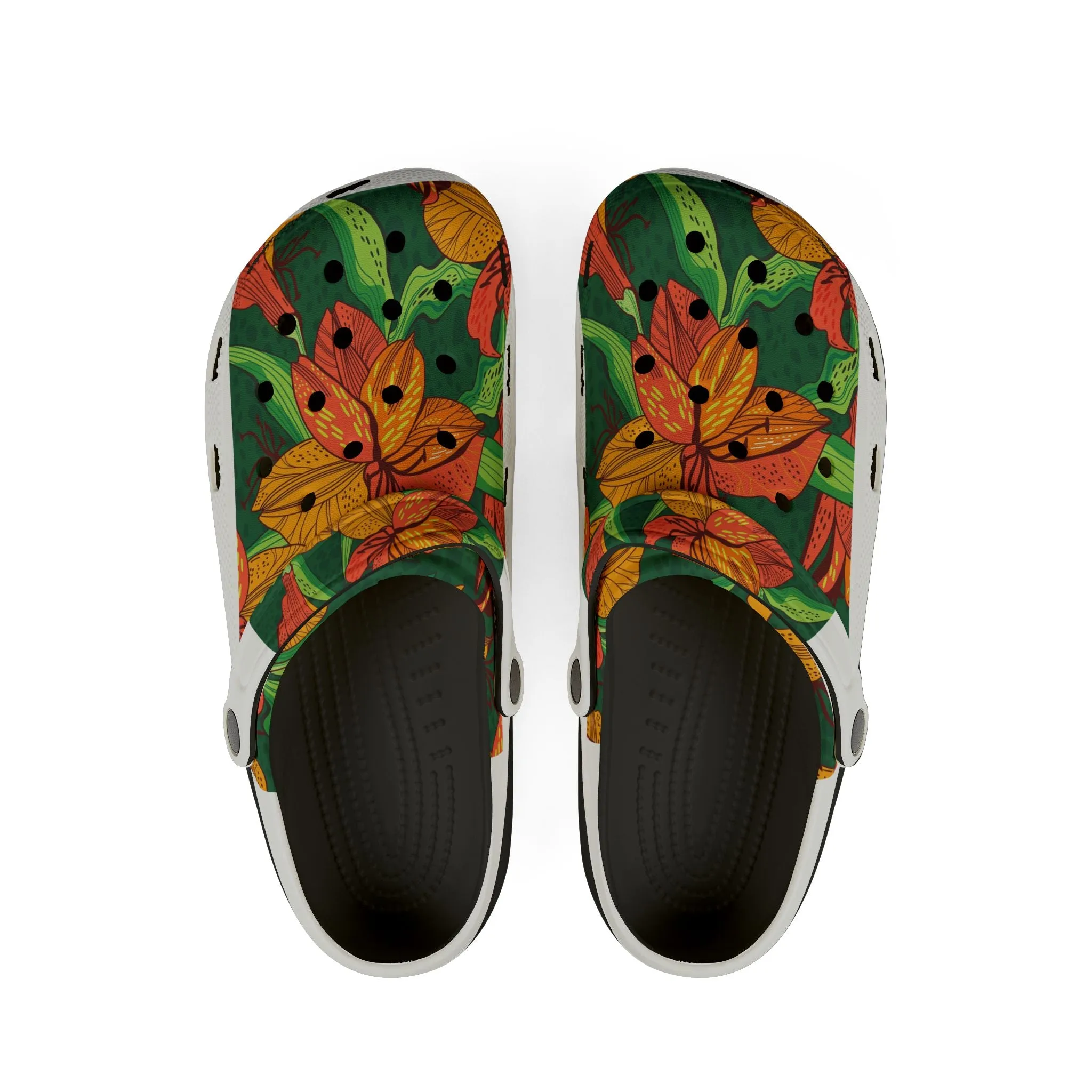 Floral EVA Foam Rubber Shoes - Comfortable Garden Clogs for Spring & Summer