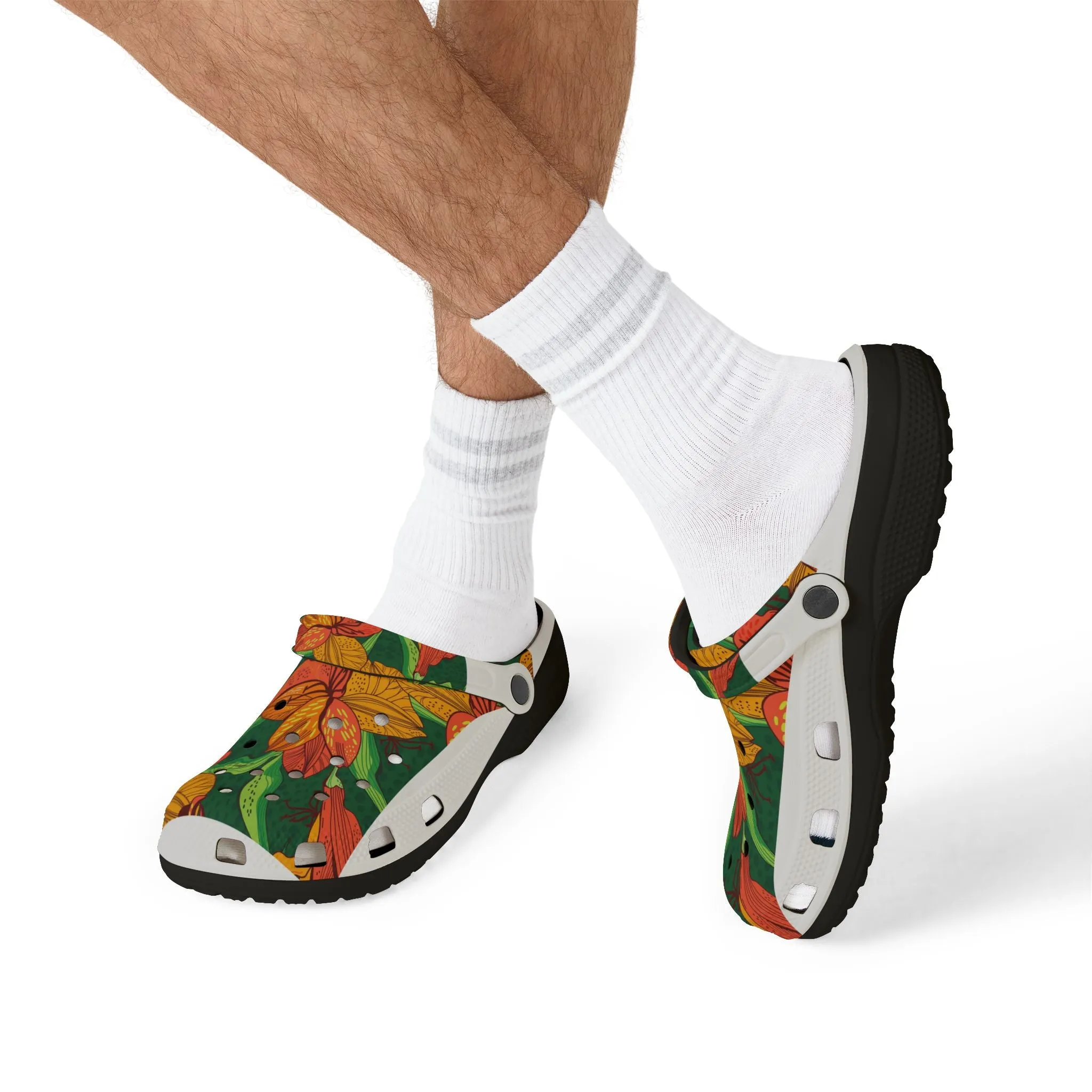 Floral EVA Foam Rubber Shoes - Comfortable Garden Clogs for Spring & Summer