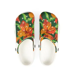 Floral EVA Foam Rubber Shoes - Comfortable Garden Clogs for Spring & Summer