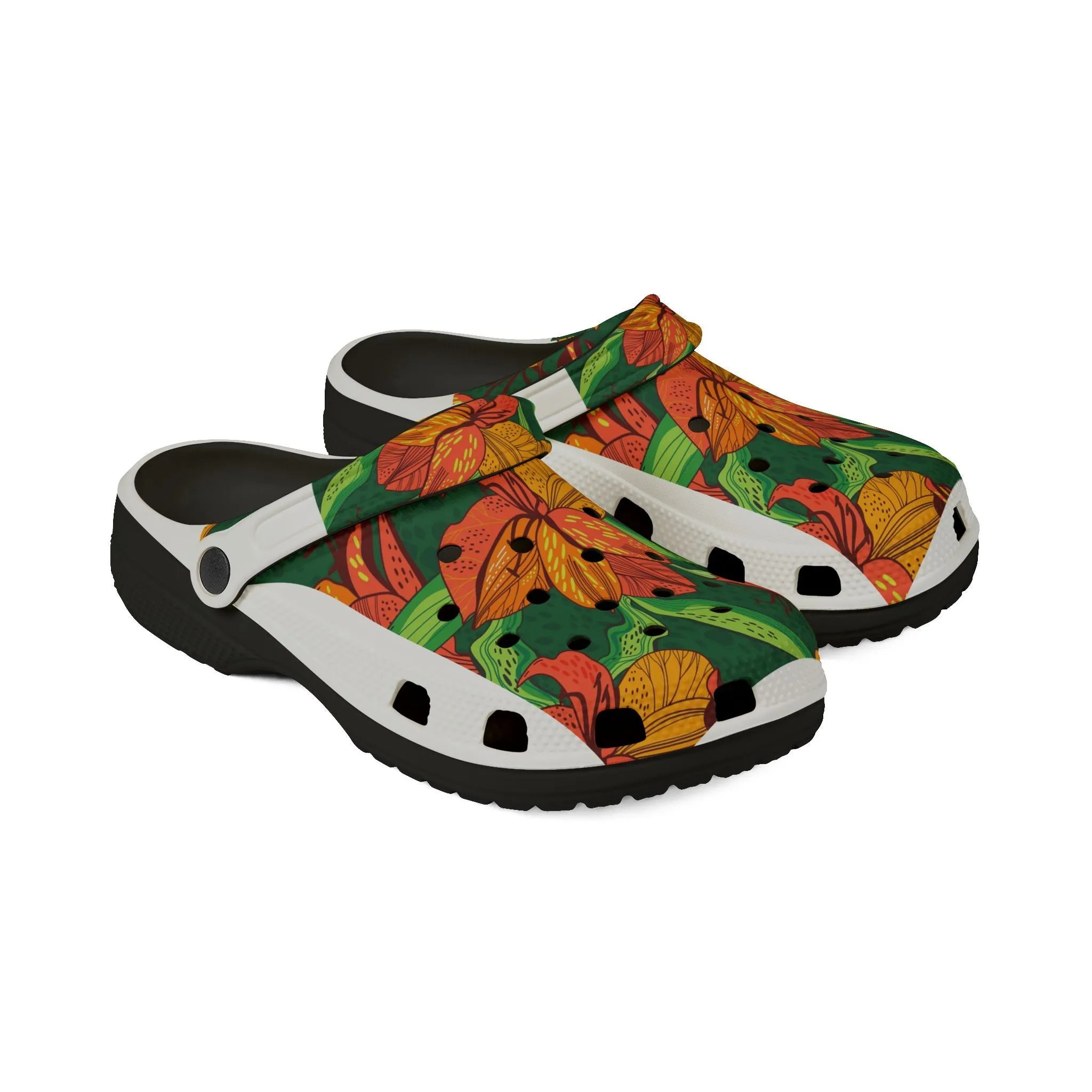 Floral EVA Foam Rubber Shoes - Comfortable Garden Clogs for Spring & Summer