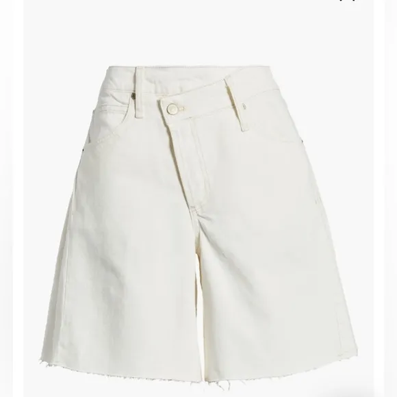 Free People We The Free Boomerang Long Denim Shorts