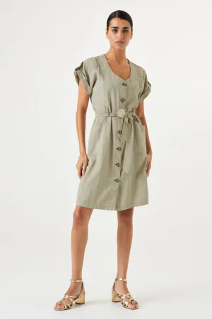 Garcia Jessica Button Down Mini Dress - Seagrass