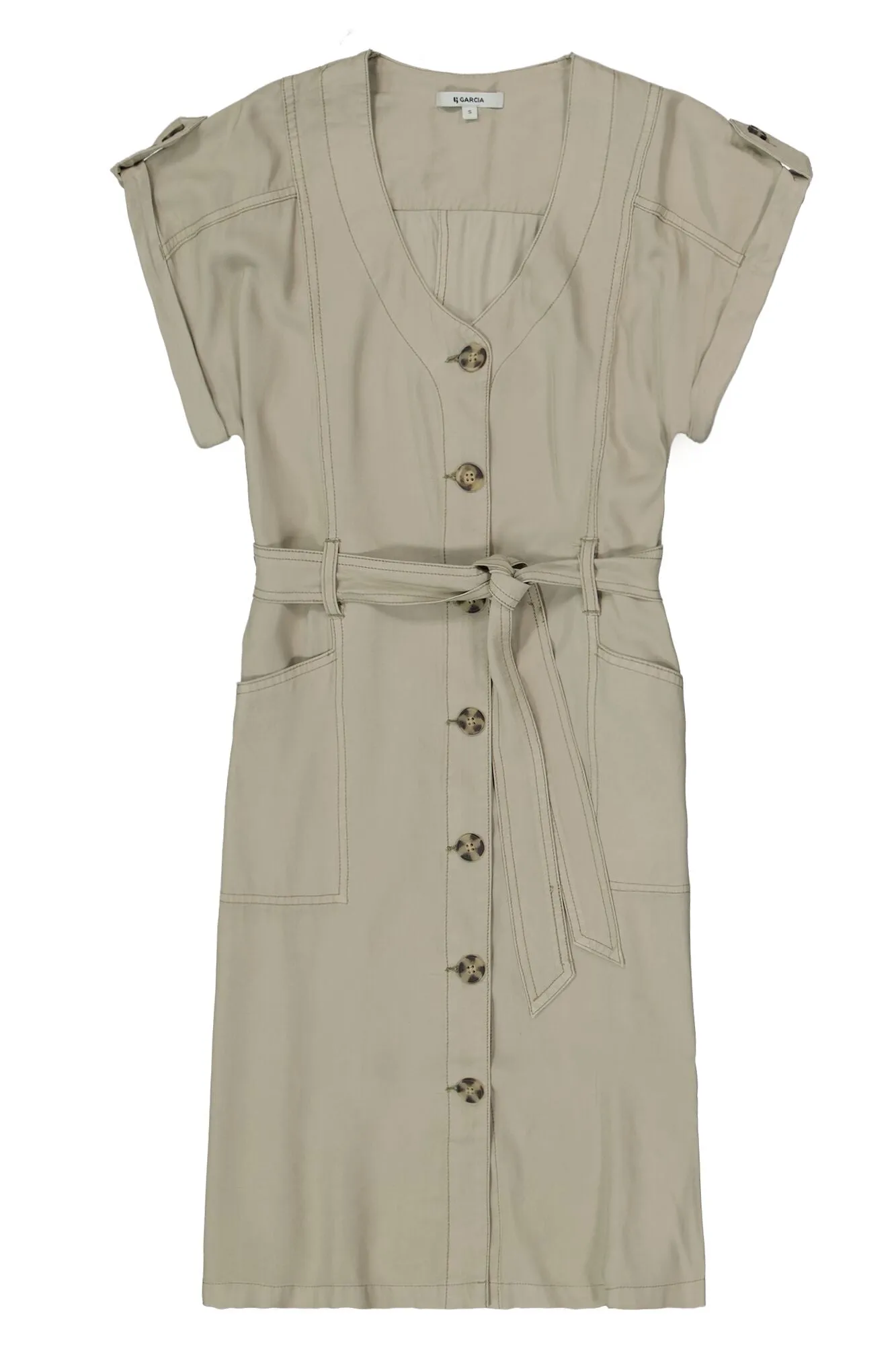 Garcia Jessica Button Down Mini Dress - Seagrass