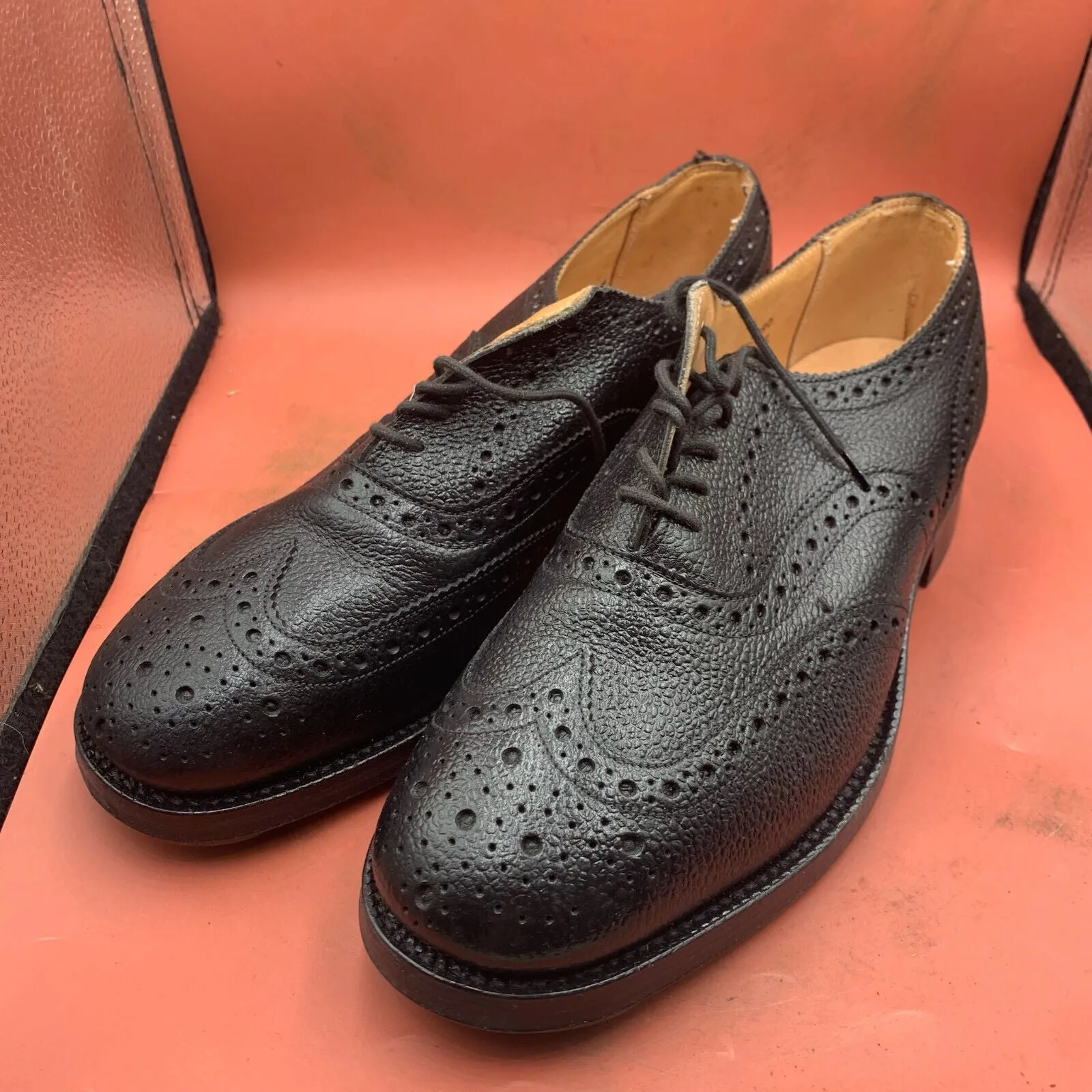 Genuine British Army Scottish Highland Regiment Dress Shoes Brogues - Size UK 8L