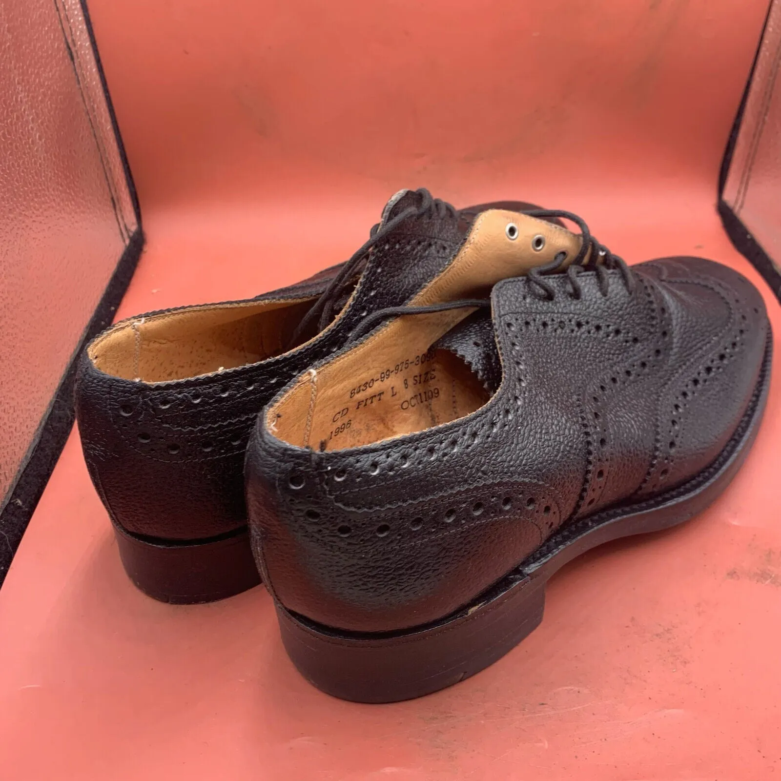Genuine British Army Scottish Highland Regiment Dress Shoes Brogues - Size UK 8L