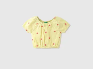 Girls Printed Round Neck Top