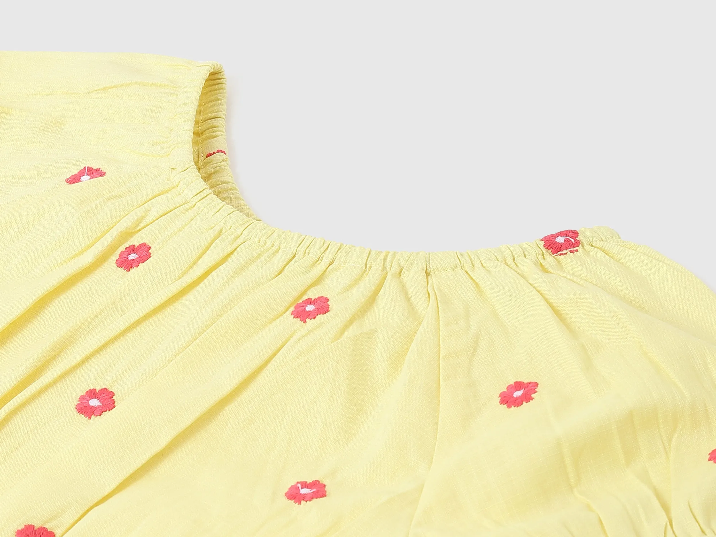 Girls Printed Round Neck Top