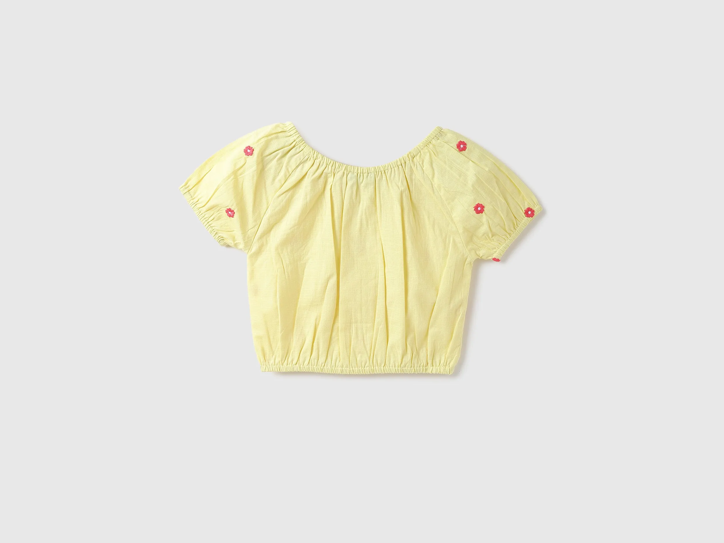 Girls Printed Round Neck Top