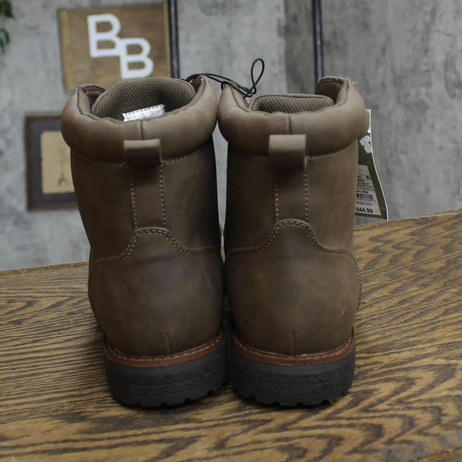 Goodfellow & Co Mens Jeffrey Combat Suede Boots 85693835 Brown 11.5M