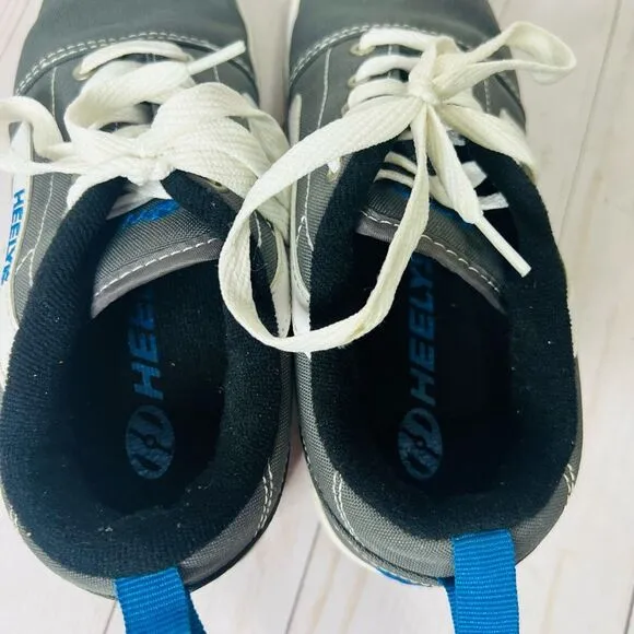 Heels Gray Skate Sneakers Youth Size 6