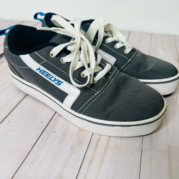 Heels Gray Skate Sneakers Youth Size 6