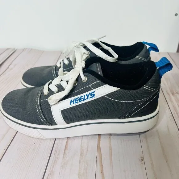 Heels Gray Skate Sneakers Youth Size 6