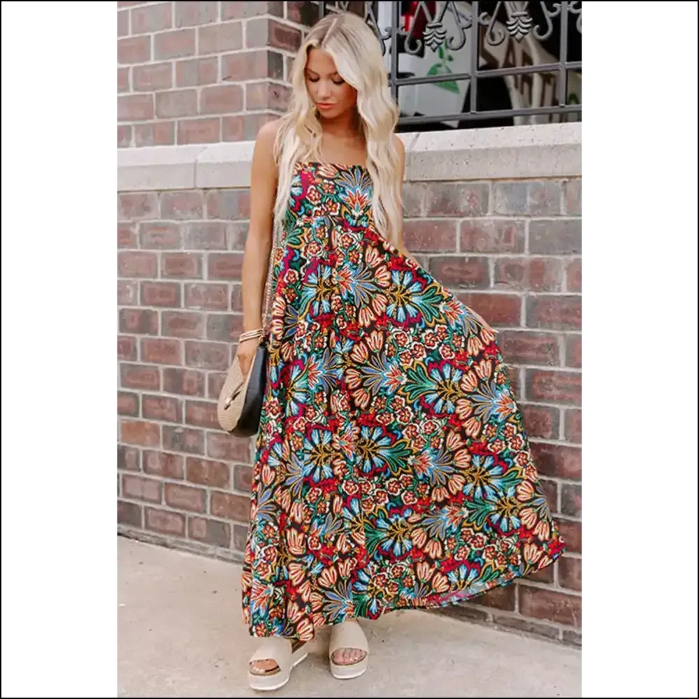 High Waist Maxi Dress: Floral  & Ready to Party (in Hell 🔥)