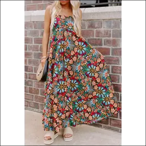 High Waist Maxi Dress: Floral  & Ready to Party (in Hell 🔥)