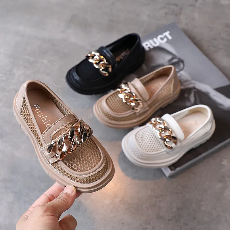 Hollow Breathable Casual Shoes Male Baby Show Shoes In Big Kids