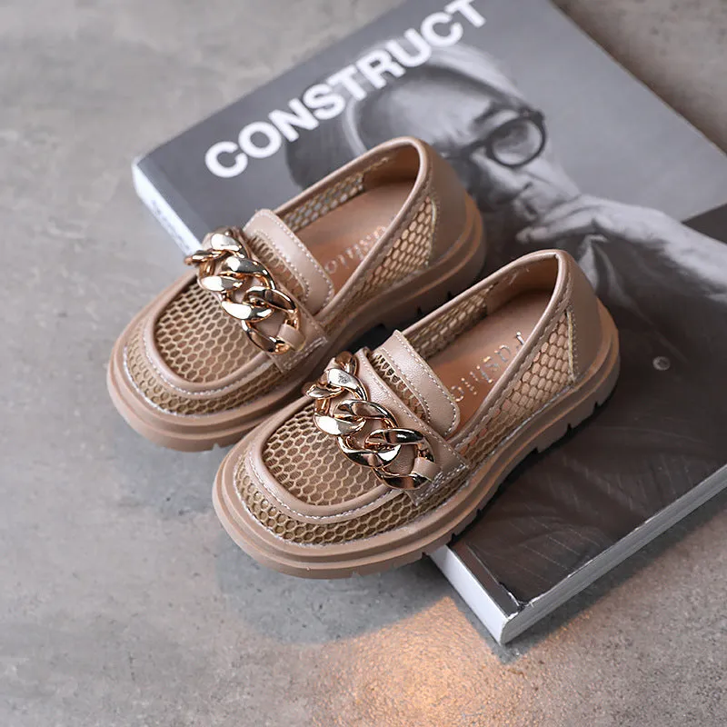 Hollow Breathable Casual Shoes Male Baby Show Shoes In Big Kids