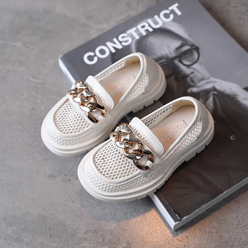 Hollow Breathable Casual Shoes Male Baby Show Shoes In Big Kids