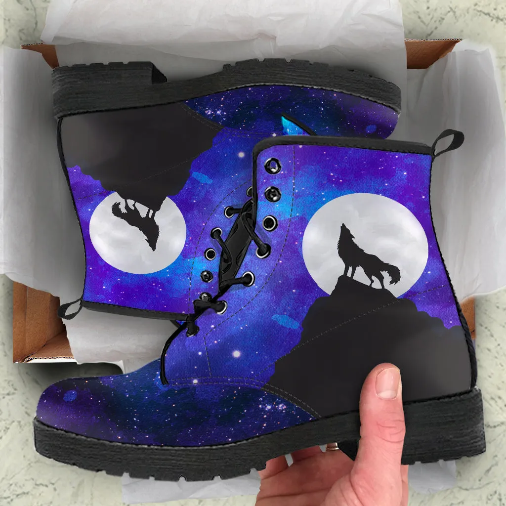 Howling Wolf Full Moon Vegan Boots
