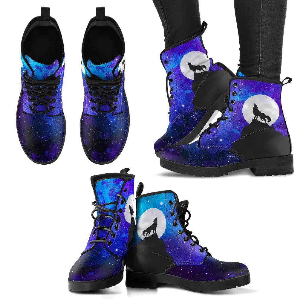 Howling Wolf Full Moon Vegan Boots